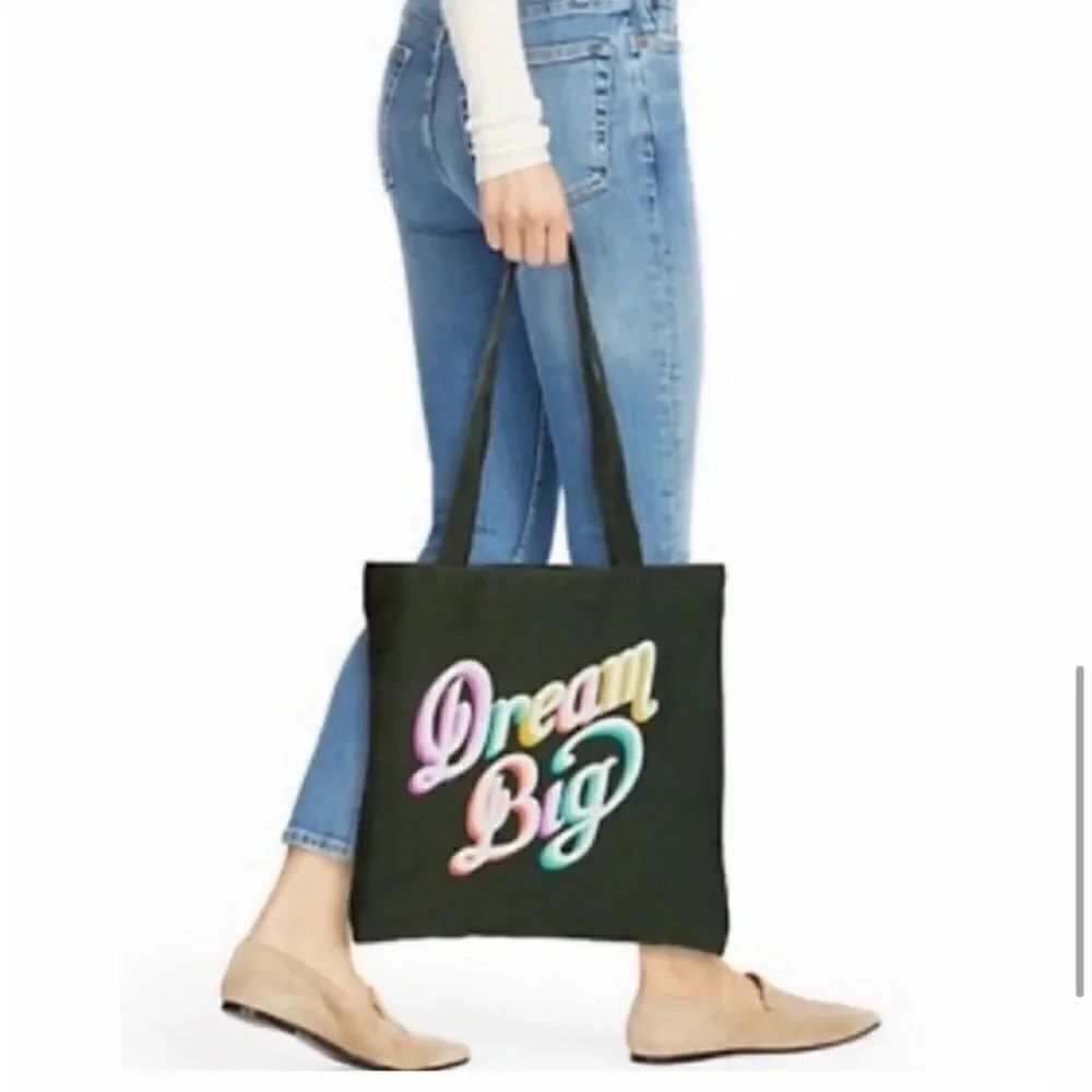 Kate spade dream big canvas tote bag